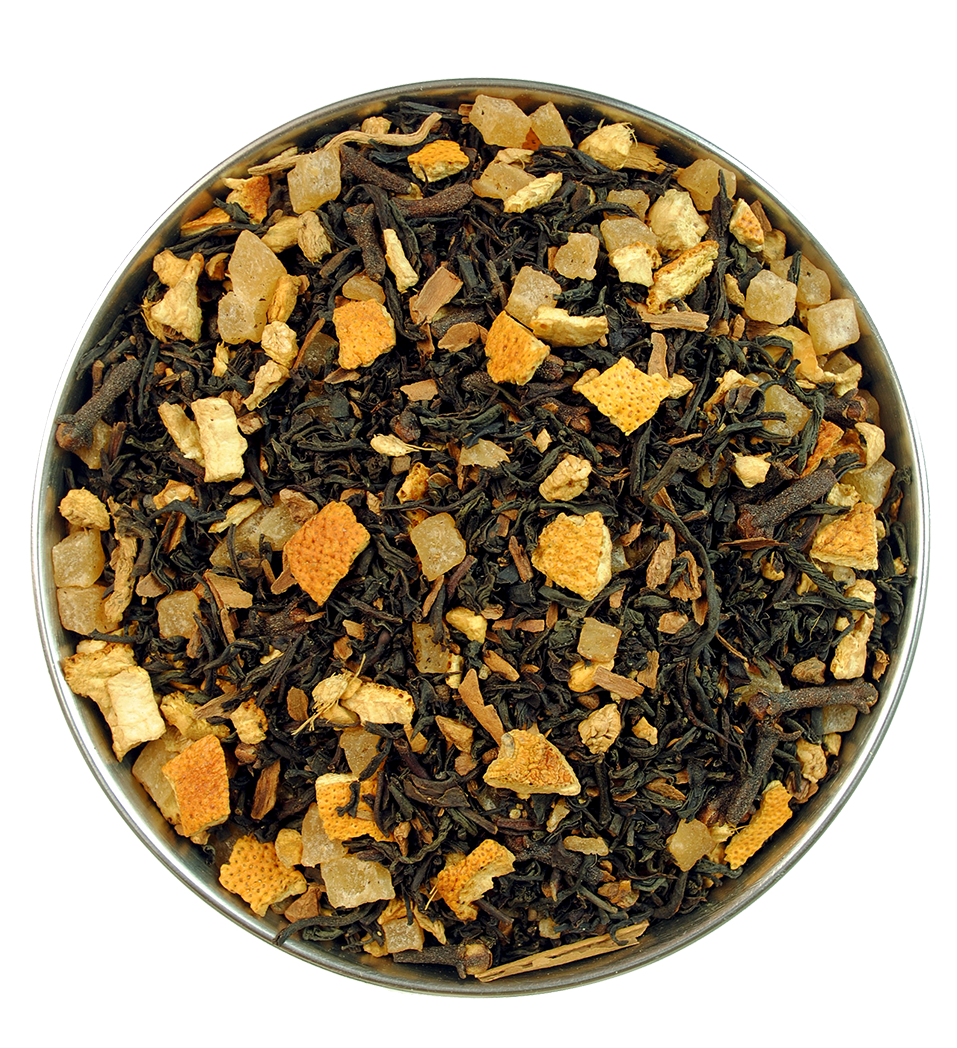 Aerial view of Orange and Cream Masala Chai Black Tea