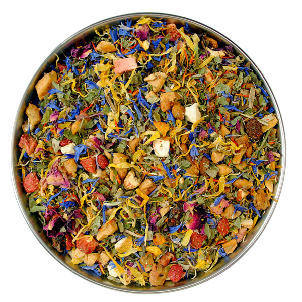 A peppermint herbal tea blend