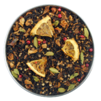 Aerial view of Orange Crush Black Tea by True Tea Company