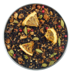 Aerial view of Orange Crush Black Tea by True Tea Company