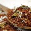 A rooibos tea blend with strawberry pieces
