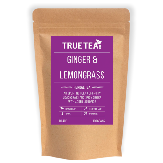 Ginger and Lemongrass Herbal Tea Loose Leaf Herbal Tea True Tea Co.