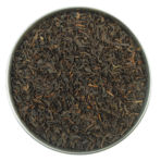 Aerial view of chinese keemun black tea organic