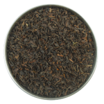 Aerial view of chinese keemun black tea organic