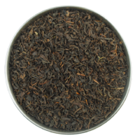 Aerial view of chinese keemun black tea organic