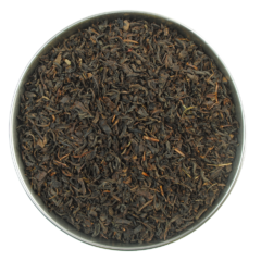 Aerial view of chinese keemun black tea organic