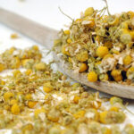 A herbal tea with chamomile
