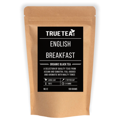 English Breakfast Organic Black Tea Packaging