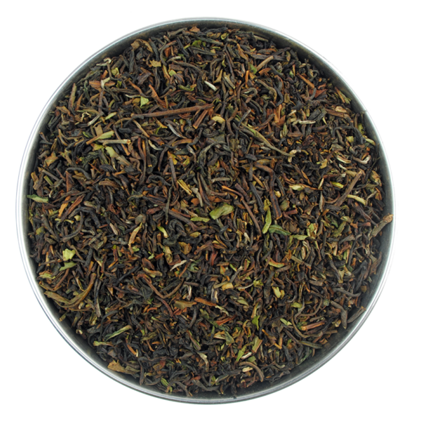 Aerial view of Darjeeling Earl Grey Black Tea by True Tea Company