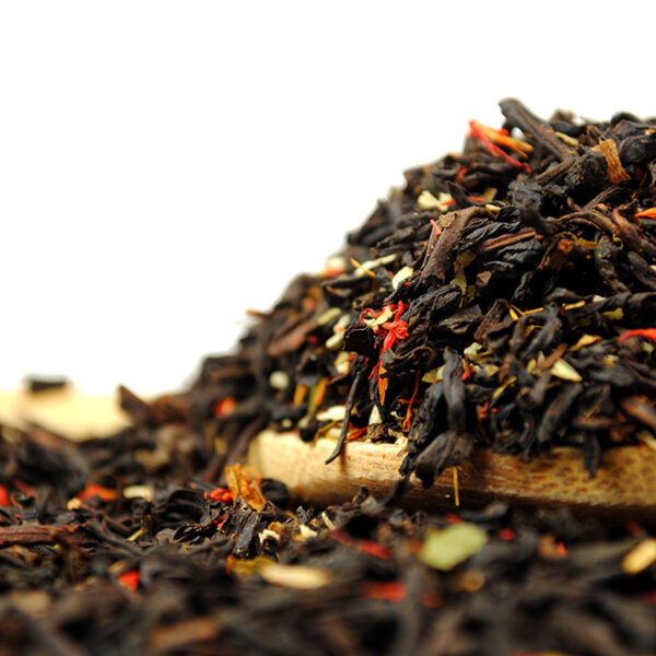 Irish Rum and Cream Black Tea by True Tea Company Black tea leaves with rum and cream flavouring.