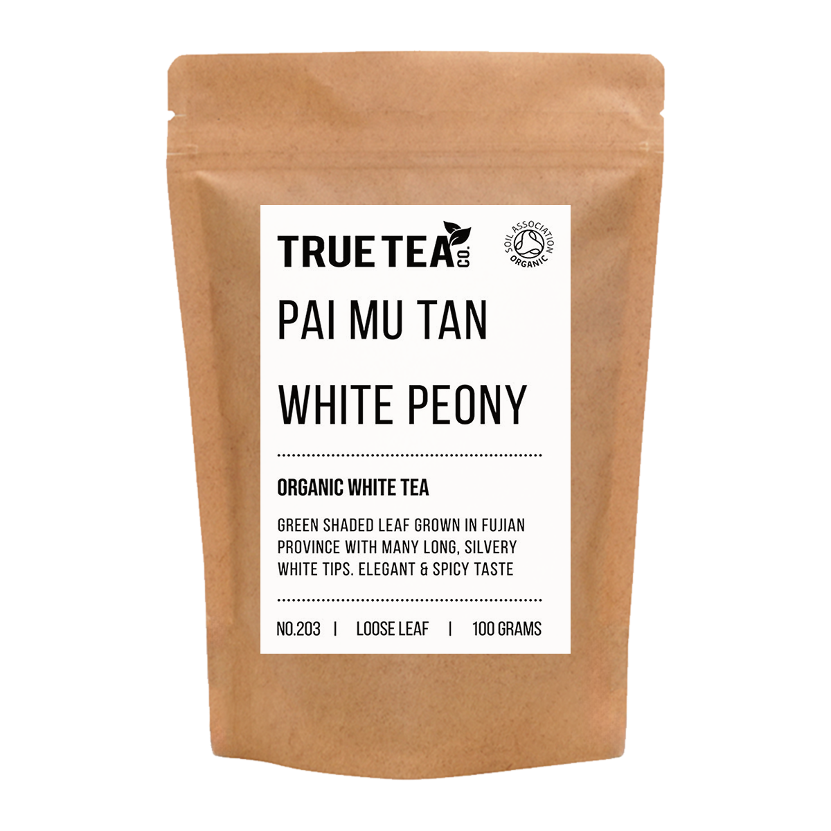 Pai Mu Tan White Peony Organic White Tea (No.203)