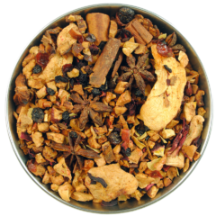 A fruit tea with spiced apple cider flavour. A very christmas smell and taste