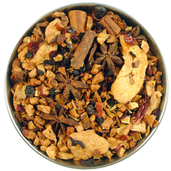 A fruit tea with spiced apple cider flavour. A very christmas smell and taste