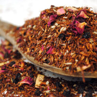 A rooibos tea with berries and rhubarb