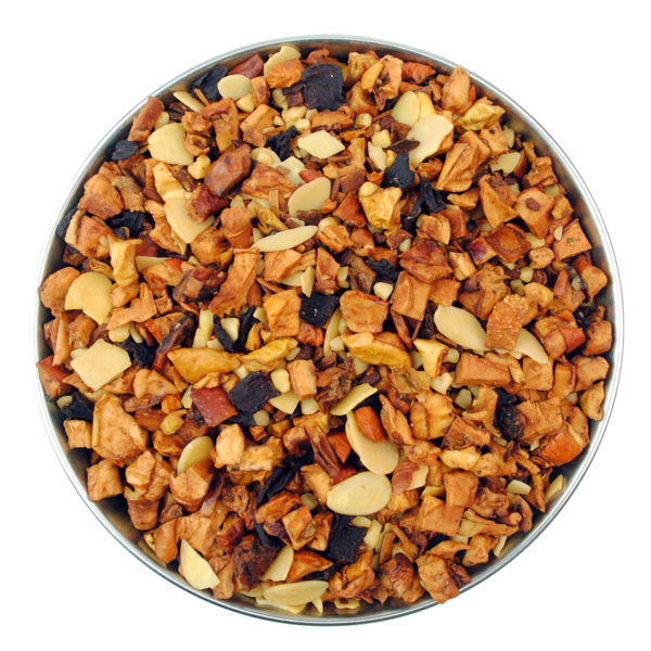 almond fruit tea which tastes like banoffee pie