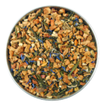 A fruit tea with apple and mint ingredients