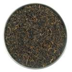 Aerial view of a decaffeinated assam black tea tgfop1