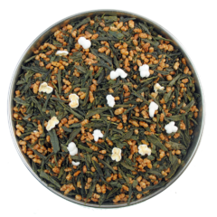 Aerial view of Japanese Genmaicha by True Tea Company
