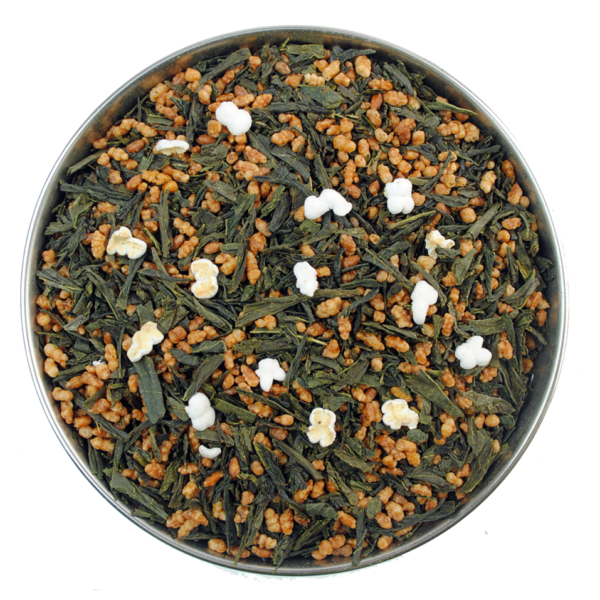 Aerial view of Japanese Genmaicha by True Tea Company