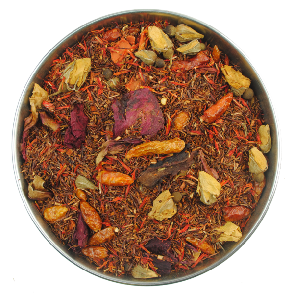 A rooibos hot cherry spice
