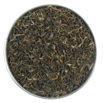 Aerial view of high grade organic jasmine green tea