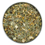 a herbal tea with ginger and lemongrass