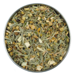 a herbal tea with ginger and lemongrass
