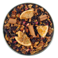 A fruit tea with mulled wine flavour