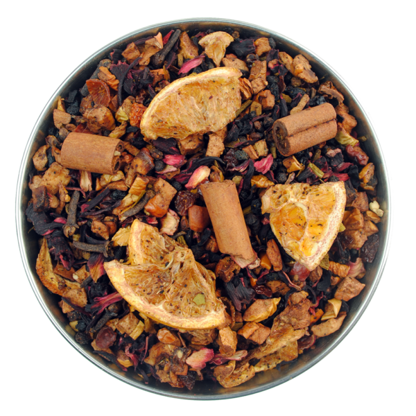 A fruit tea with mulled wine flavour