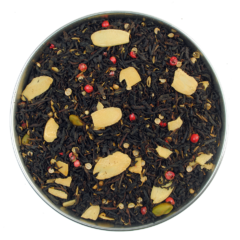 Aieral view of Pistachio Almond Black Tea by True Tea Company