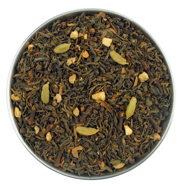 Aerial view of Pu-erh Earth Chai Black Tea Blend
