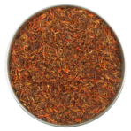 A rooibos tea with orange flavouring and safflowers