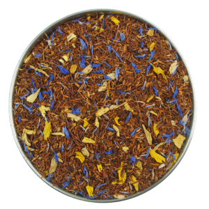 a summer rooibos tea with passion fruit flavour