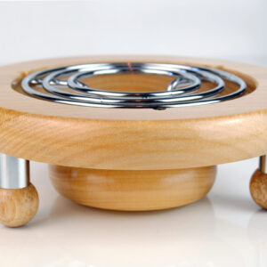 Wood / Chrome Teapot Warmer (18cm)