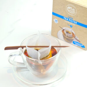 Paper Tea Filters with Stick – 100 Pieces