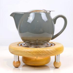 Wood / Chrome Teapot Warmer (18cm)