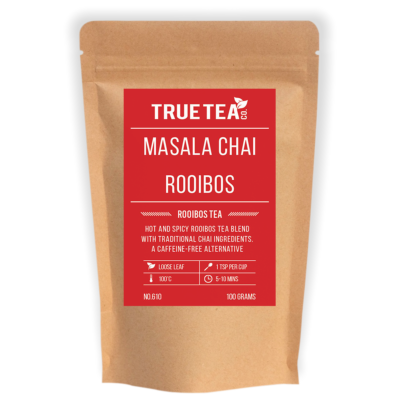 masala chai rooibos tea packaging