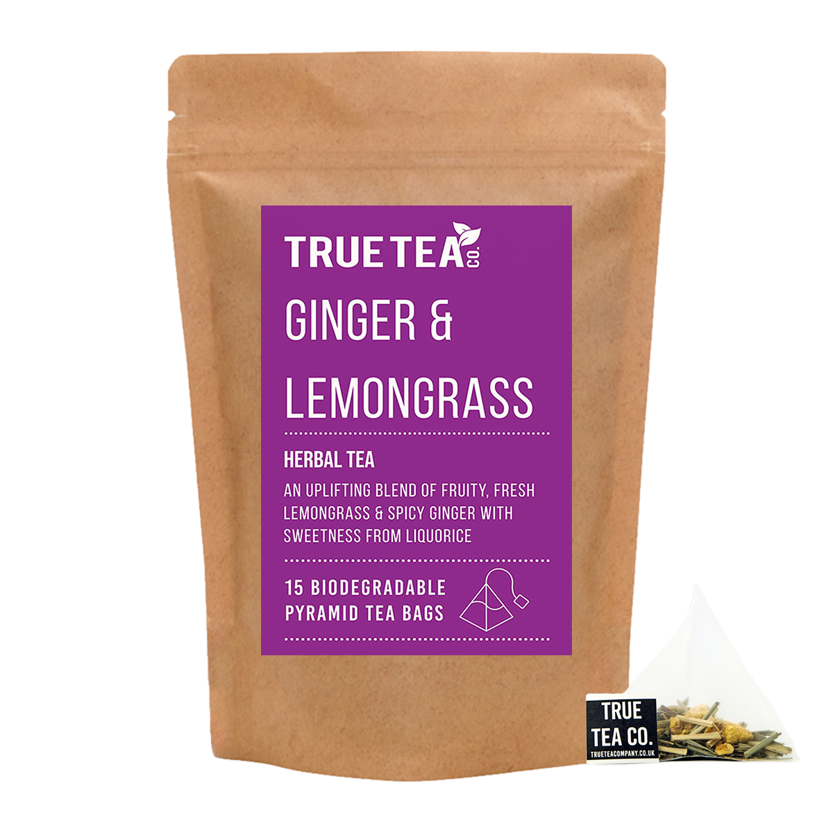 Ginger & Lemongrass Pyramid Tea Bags