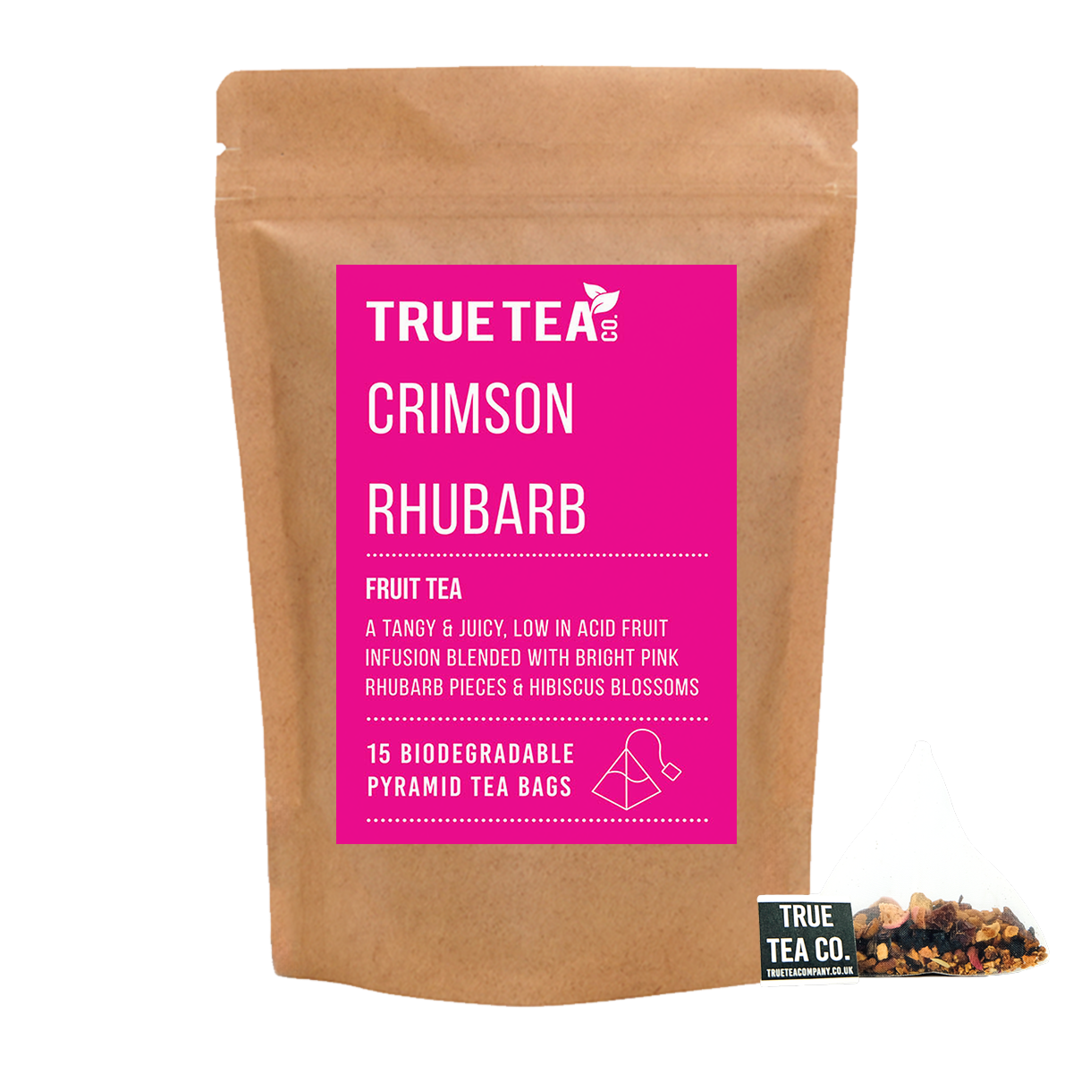 Crimson Rhubarb Pyramid Tea Bags