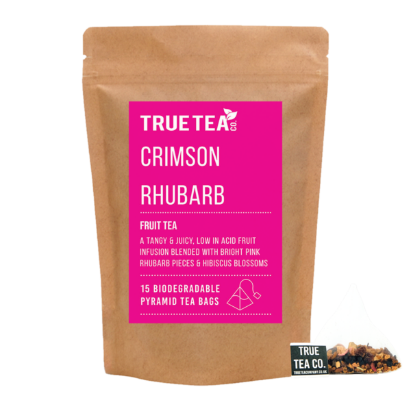 Crimson Rhubarb Fruit Pyramid Tea Bags