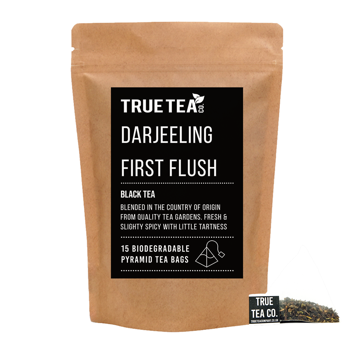 Darjeeling First Flush Biodegradable Tea Bags Black Tea True Tea Co