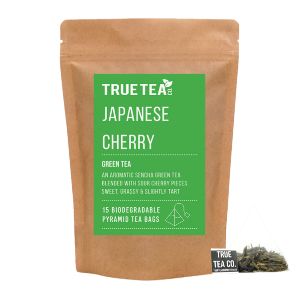 Japanese Cherry Green Pyramid Tea Bags