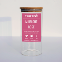 Midnight Rose Tea Display Jar
