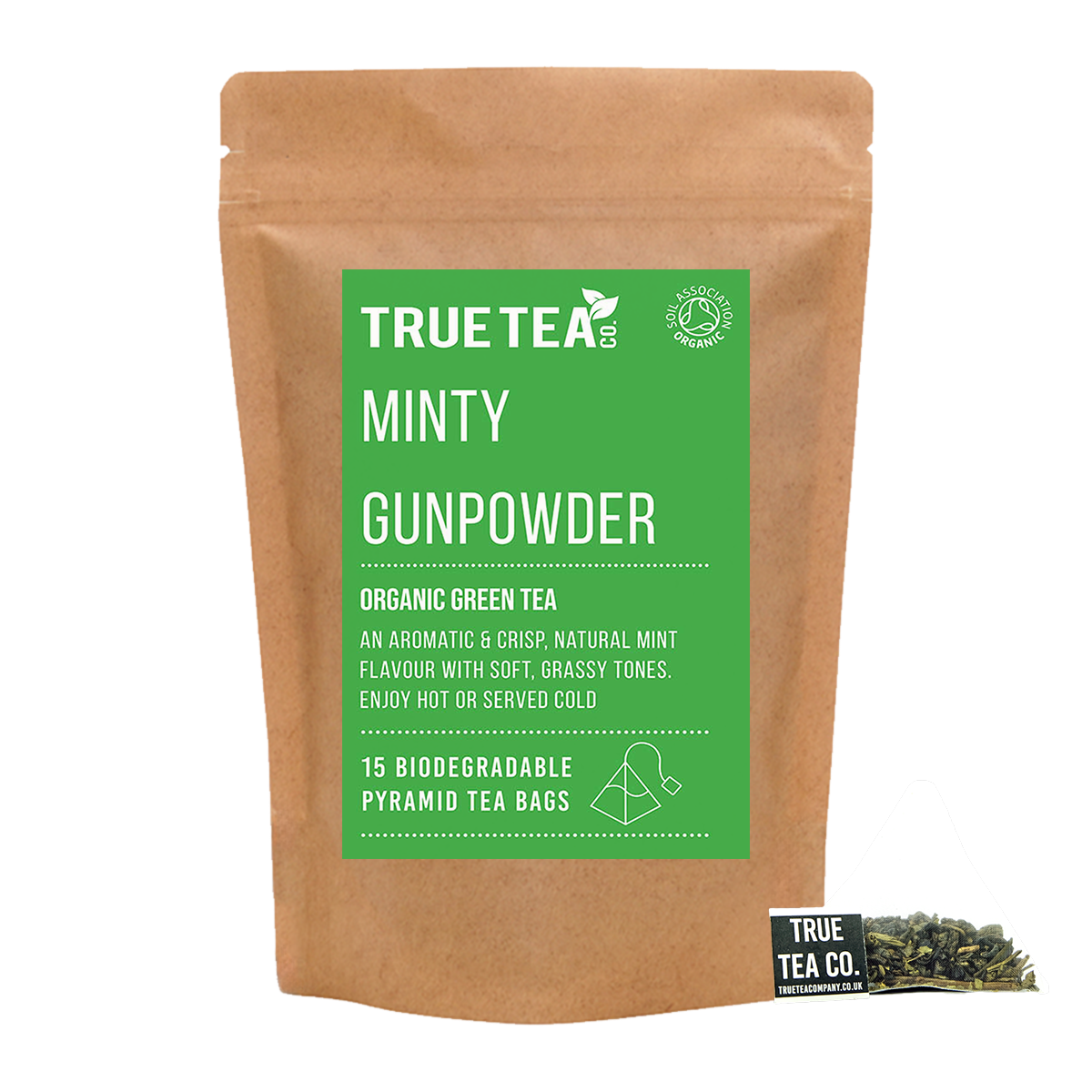 Minty Gunpowder Organic Green Tea Pyramid Tea Bags