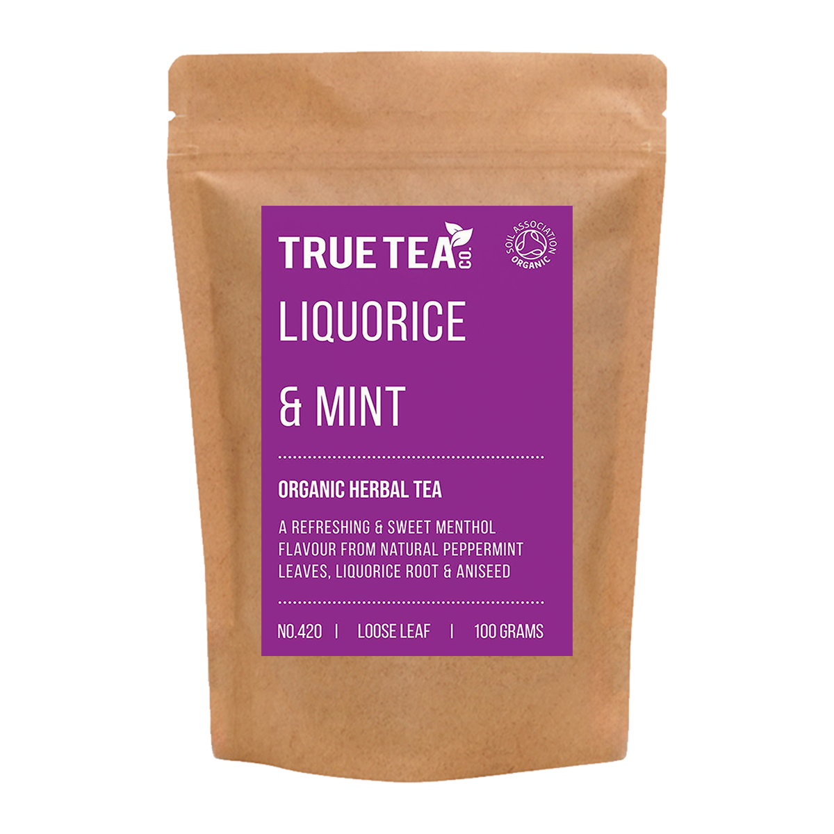 Liquorice and Mint Organic Herbal & Black Tea Loose Leaf Tea True