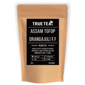 Assam Orangajuli tea packaging