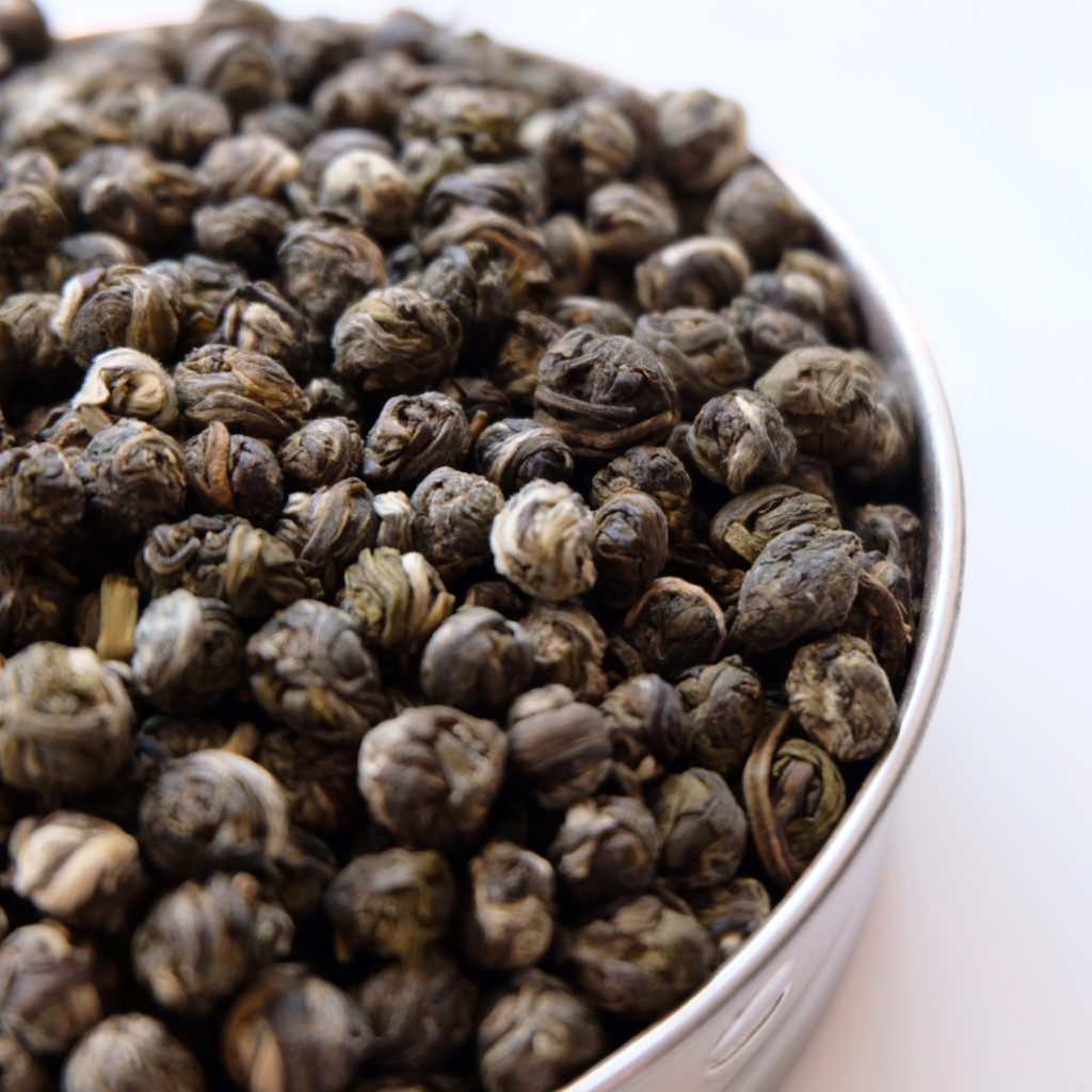 Jasmine Dragon Pearls Loose Leaf Organic Green Tea True Tea Co.