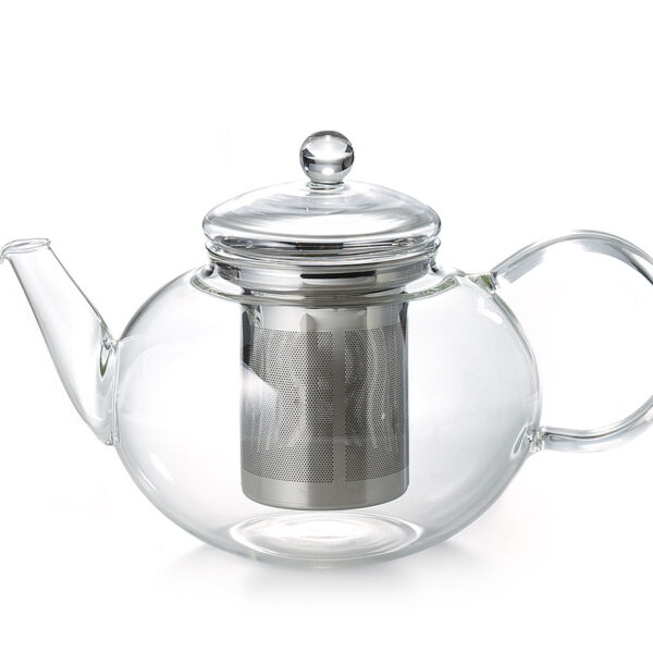 Clear Glass Teapot For Loose Leaf Tea (1.2 Litre)