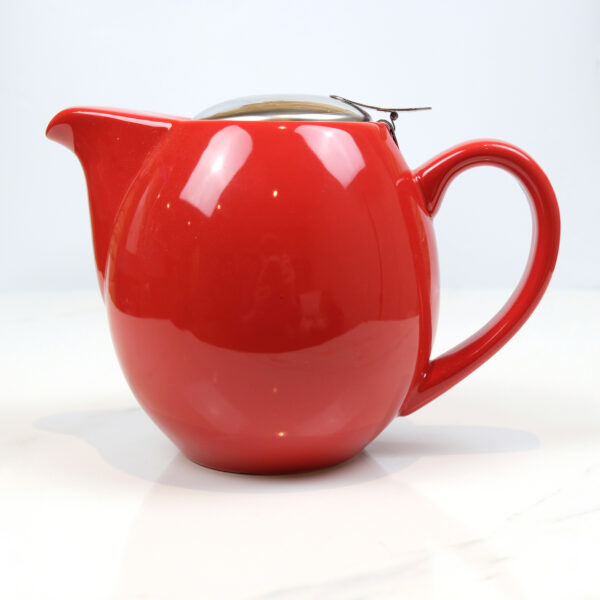 Red Loose Tea Pot - 900ml Top