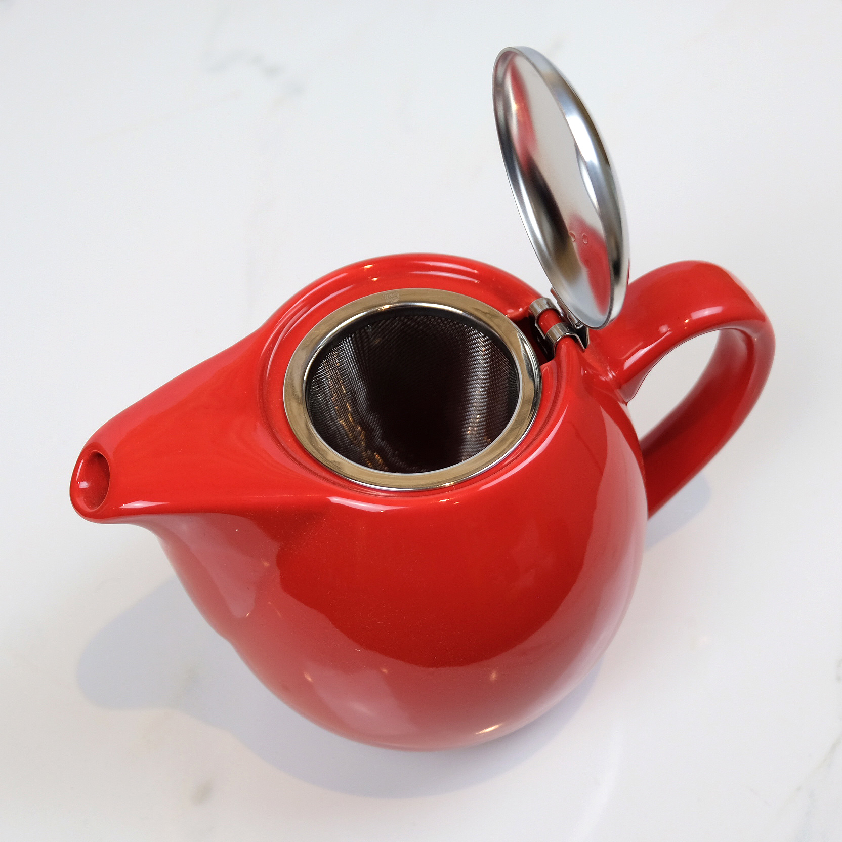 Buy Sipologie 400ml Loose Leaf Teapot with Infuser Ceramic, Red